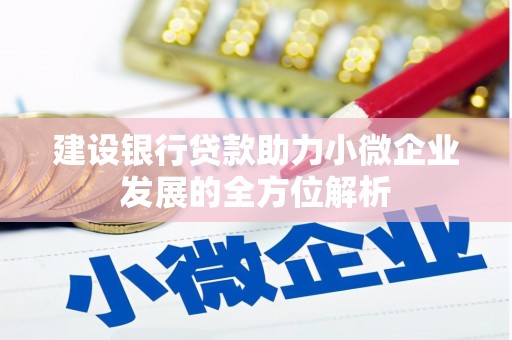 元氏建设银行贷款助力小微企业发展的全方位解析