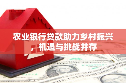 元氏农业银行贷款助力乡村振兴，机遇与挑战并存