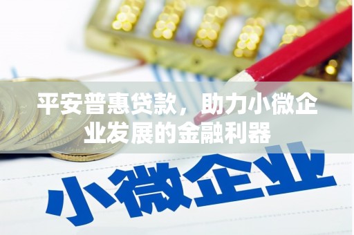 元氏平安普惠贷款，助力小微企业发展的金融利器